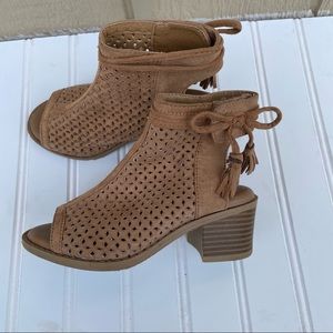 Justice Tan Kids Ankle Boots